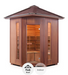 Enlighten SunRise 4C | 4 Person Dry Traditional Sauna - Corner Indoor/Outdoor sauna Enlighten Saunas   