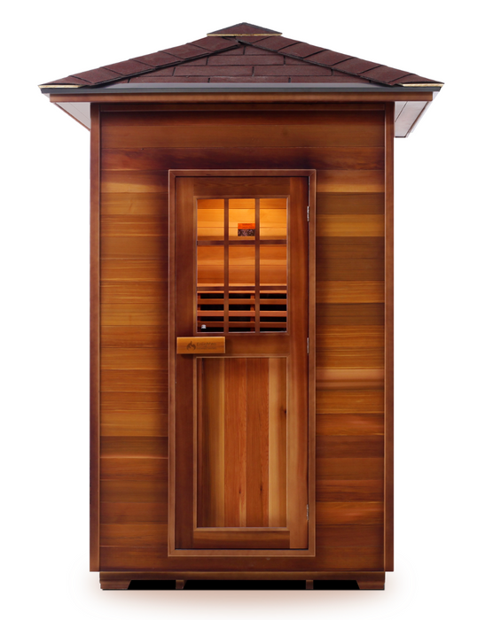 Enlighten Sapphire 2 | 2 Person Hybrid Infrared/Traditional Sauna Indoor/Outdoor sauna Enlighten Saunas   