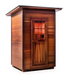 Enlighten Sapphire 2 | 2 Person Hybrid Infrared/Traditional Sauna Indoor/Outdoor sauna Enlighten Saunas Outdoor Slope Roof  
