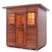 Enlighten Sapphire 5 | 5 Person Hybrid Infrared/Traditional Sauna Indoor/Outdoor sauna Enlighten Saunas Outdoor Slope Roof  