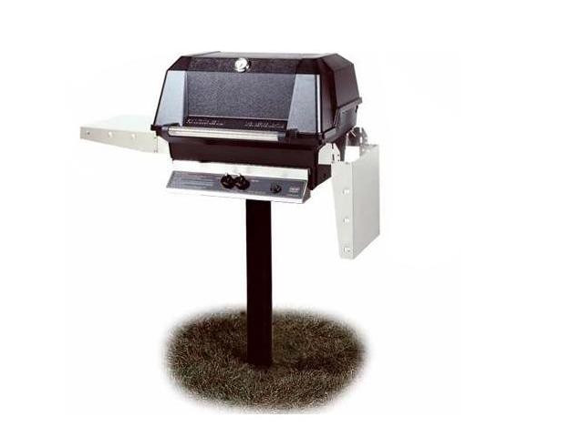 MHP WNK Grill W/ Stainless or Sear Magic Grids On In-Ground Post BBQ GRILL CG Products Propane LPG SearMagic 