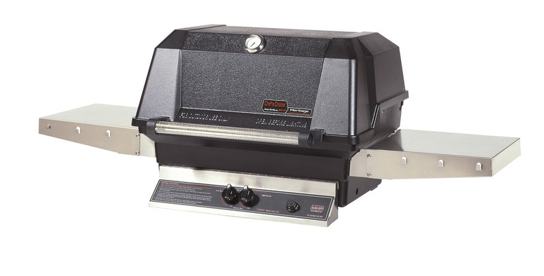 MHP WNK Gas Grill Head with 2 Stainless Side Shelves - WNK4DD BBQ GRILL CG Products Propane LPG SearMagic 