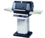 MHP WNK Grill on Column with Permanent Mounting stainless steel Base BBQ GRILL CG Products Propane LPG SearMagic 