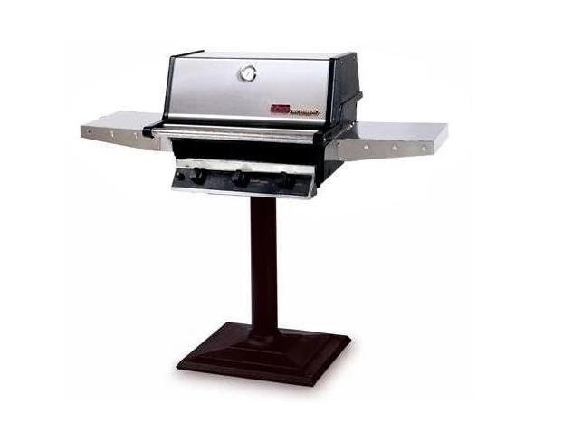 MHP THRG2 Hybrid Propane Grill W/ SearMagic Grids On Bolt Down Post BBQ GRILL CG Products   