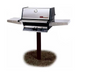 MHP TJK2 Natural Gas Grill W/ Stainless Steel Grids On In-Ground Post BBQ GRILL CG Products   