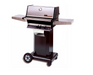 MHP TJK2-P Propane Grill W/ Stainless Steel Grids On Black Cart BBQ GRILL CG Products   