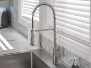 Home Laundry Room 11 Piece Cabinet Set with Granite Countertops Centered Shelf, Sink and Faucet Cabinets & Storage New Age   