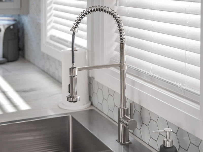 Home Laundry Room 9 Piece Cabinet Set with Single Drawer Cabinet, Sink and Faucet Cabinets & Storage New Age   