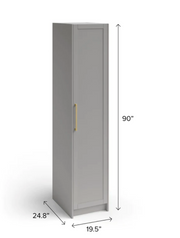 Home Extended Pantry Cabinet with Millwork 18'' Cabinets & Storage New Age   