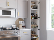 Home Pantry Cabinet with Millwork 18'' Cabinets & Storage New Age   