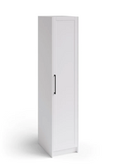 Home Pantry Cabinet with Millwork 18'' Cabinets & Storage New Age White  