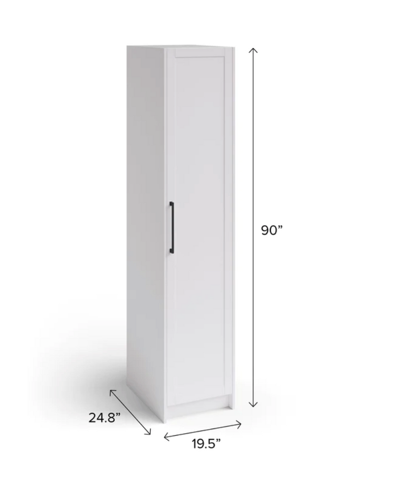 Home Extended Pantry Cabinet with Millwork 18'' Cabinets & Storage New Age   