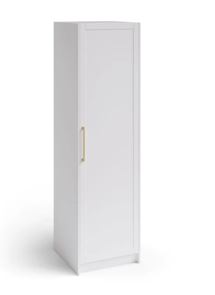 Home Pantry Cabinet with Millwork 24'' Cabinets & Storage New Age White  