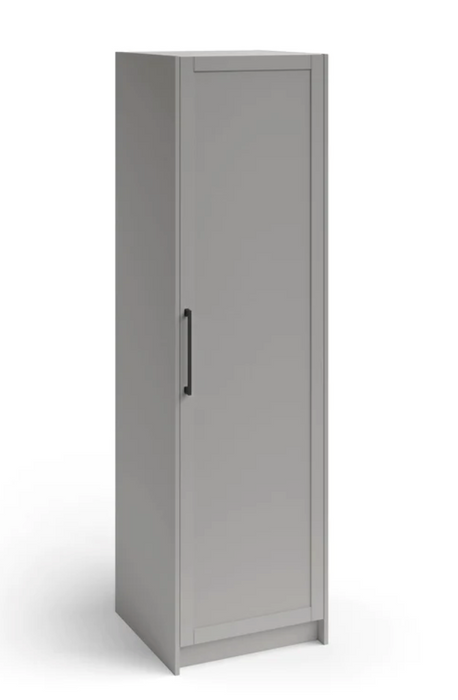 Home Extended Pantry Cabinet with Millwork 24'' Cabinets & Storage New Age Gray  