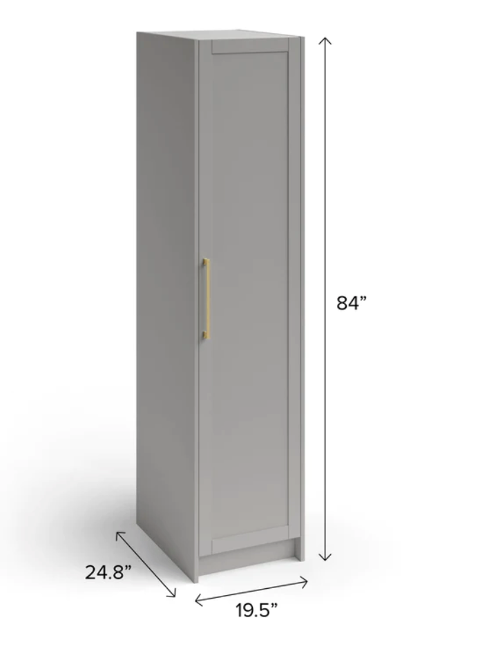 Home Pantry Cabinet with Millwork 18'' Cabinets & Storage New Age   