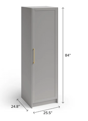 Home Pantry Cabinet with Millwork 24'' Cabinets & Storage New Age   