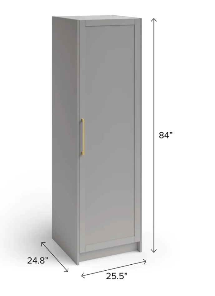 Home Pantry Cabinet with Millwork 24'' Cabinets & Storage New Age   