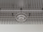 36 in. Farmhouse Sink with Coiled Pull Down Faucet Cabinets & Storage New Age   