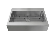 36 in. Farmhouse Sink with Coiled Pull Down Faucet Cabinets & Storage New Age   