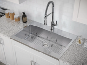 36 in. Standard Sink with Coiled Pull Down Faucet Cabinets & Storage New Age   