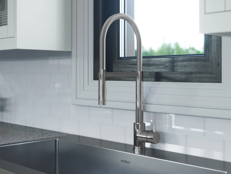 36 in. Standard Sink with Flex Pull Down Faucet Cabinets & Storage New Age   