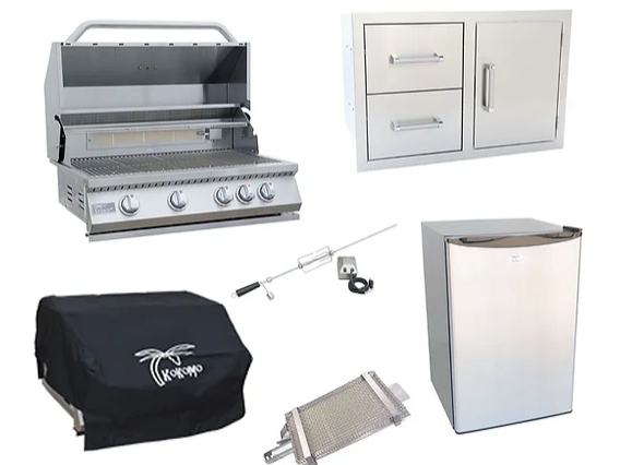 6 Piece Grill Kombo Pack BBQ GRILL KoKoMo Grills 6 Piece Grill Kombo Pack - LPG  