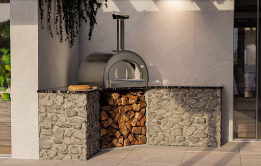Piccolo Pizza Oven Built in - Stainless Steel Wood fire Pizza Ovens Alphapro Ltd   
