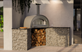 Grande Pizza Oven Built in - Antique Silver Wood fire Pizza Ovens Alphapro Ltd   