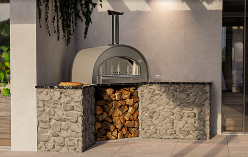 Grande Pizza Oven Built in - Antique Silver Wood fire Pizza Ovens Alphapro Ltd   
