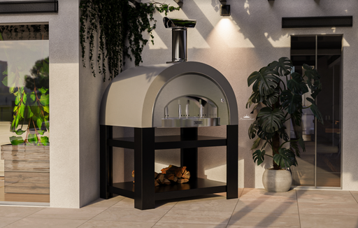 Titano Pizza Oven + Trolley Residential & Commercial - Antique Silver Wood fire Pizza Ovens Alphapro Ltd   
