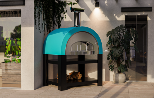 Titano Pizza Oven + Trolley Residential & Commercial - Teal Wood fire Pizza Ovens Alphapro Ltd   