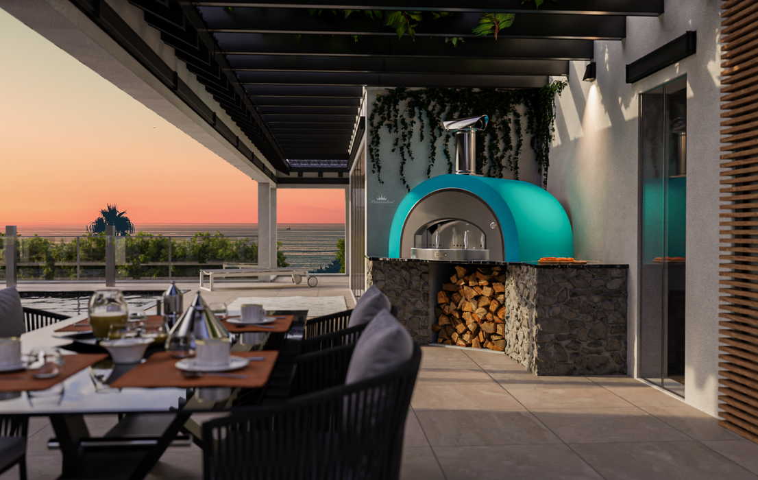 Titano Pizza Oven Built in Residential & Commercial - Teal Wood fire Pizza Ovens Alphapro Ltd   