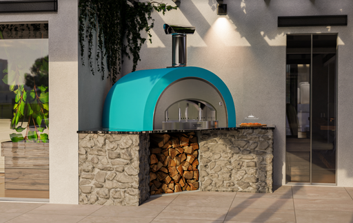 Titano Pizza Oven Built in Residential & Commercial - Teal Wood fire Pizza Ovens Alphapro Ltd   