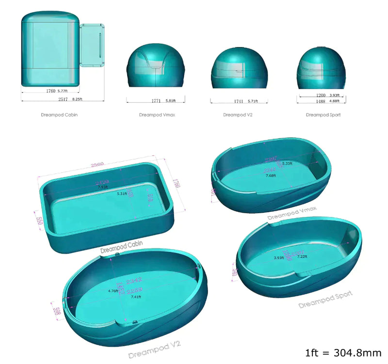 Dreampod SPORT Float pod  - Stealth Black HEATH PODS DREAMPODS   