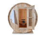 Dundalk 4 Person White Cedar Outdoor Sauna Harmony | 2-4 People | Wood or Electric Heater  Dundalk Leisurecraft   