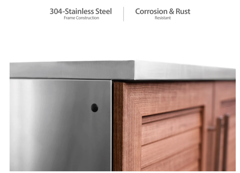 Outdoor Kitchen 4-piece Grove Stainless Steel + Counter Top outdoor funiture New Age   