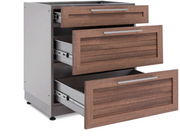 Outdoor Kitchen 10-piece Grove Stainless Steel with Drop-In Stainless Steel Platinum Grill outdoor funiture New Age   