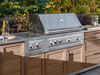 Outdoor Kitchen 10-piece Grove Stainless Steel with Drop-In Stainless Steel Platinum Grill outdoor funiture New Age   