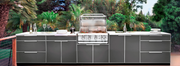 Outdoor Kitchen Aluminum 6 Piece Cabinet Set + Countertop outdoor funiture New Age   