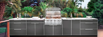 Outdoor Kitchen Aluminum 6 Piece Cabinet Set + Countertop outdoor funiture New Age   
