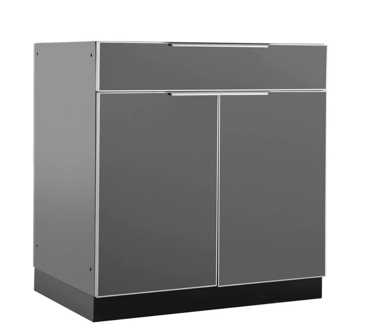 Outdoor Kitchen Aluminum 6 Piece Cabinet Set + Countertop outdoor funiture New Age   