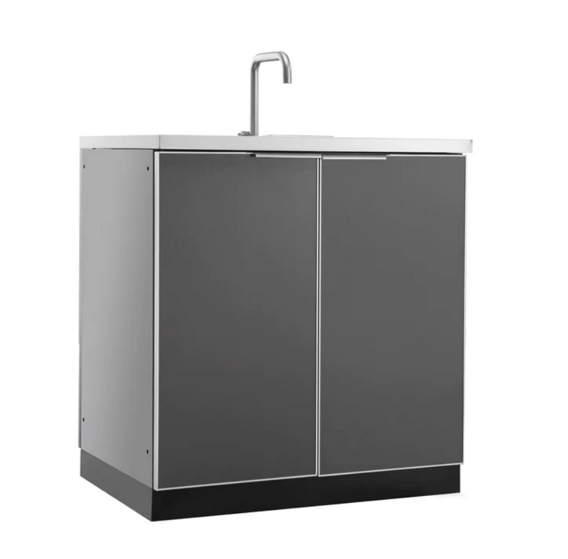 Outdoor Kitchen Aluminum 5 Piece Cabinet Set + Countertop outdoor funiture New Age   