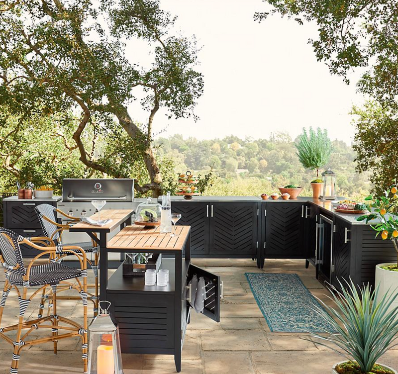 Westport 3-pc. Outdoor Kitchen Set in Aluminum Outdoor kitchens FrontGate   