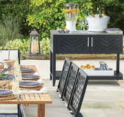 Westport Console with Beverage Tub in Aluminum Outdoor kitchens FrontGate   