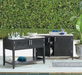 Westport Console with Beverage Tub in Aluminum Outdoor kitchens FrontGate   