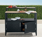 Westport Outdoor Aluminum and Teak Bar Outdoor kitchens FrontGate   