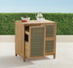 Isola 4 piece Outdoor Kitchen Collection in Natural Teak Outdoor kitchens FrontGate   