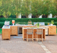 Westport 3-pc. Outdoor Kitchen Set in Natural Teak Outdoor kitchens FrontGate   