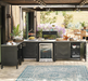 Westport Aluminum Cabinet with Two Drawers Outdoor kitchens FrontGate   