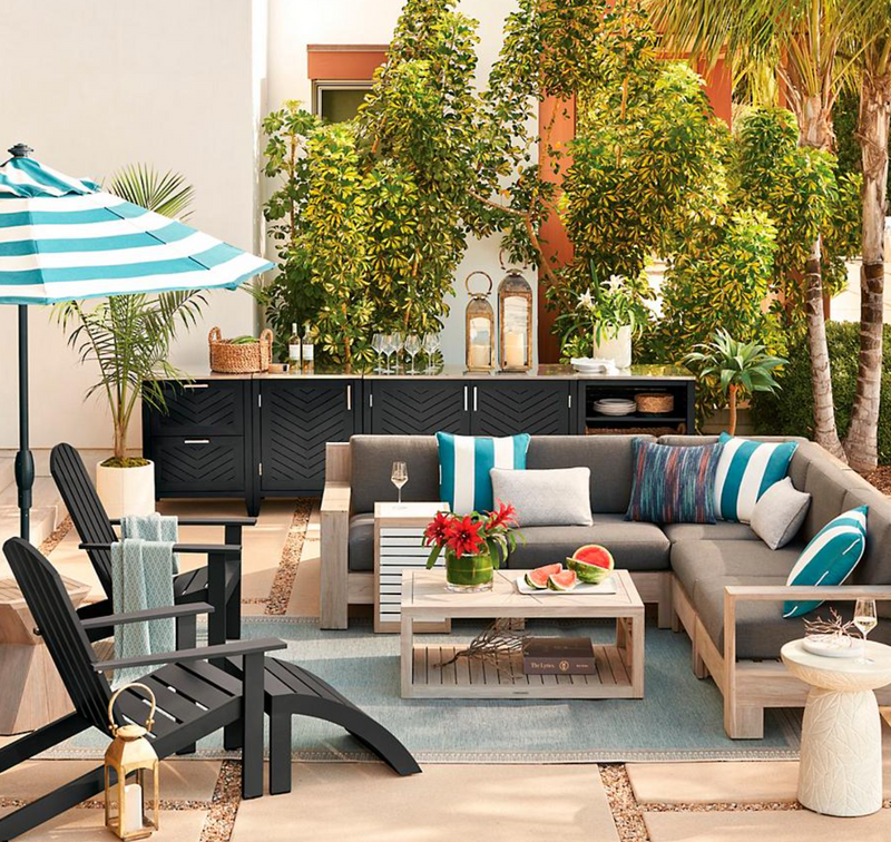 Westport Aluminum Sideboard & Hutch Outdoor kitchens FrontGate   